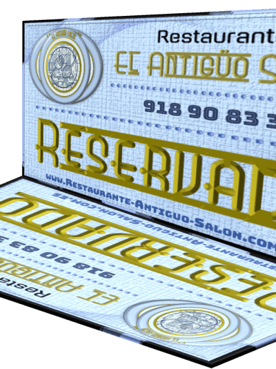 Tarjetas de Reservado 85x110 L