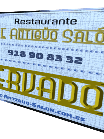 Tarjetas de Reservado 85x110 A