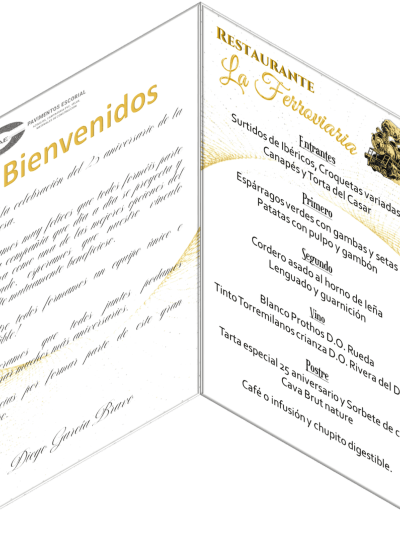 TARJETAS CELEBRACION EMPRESAS a4 PLEGADA 420x296